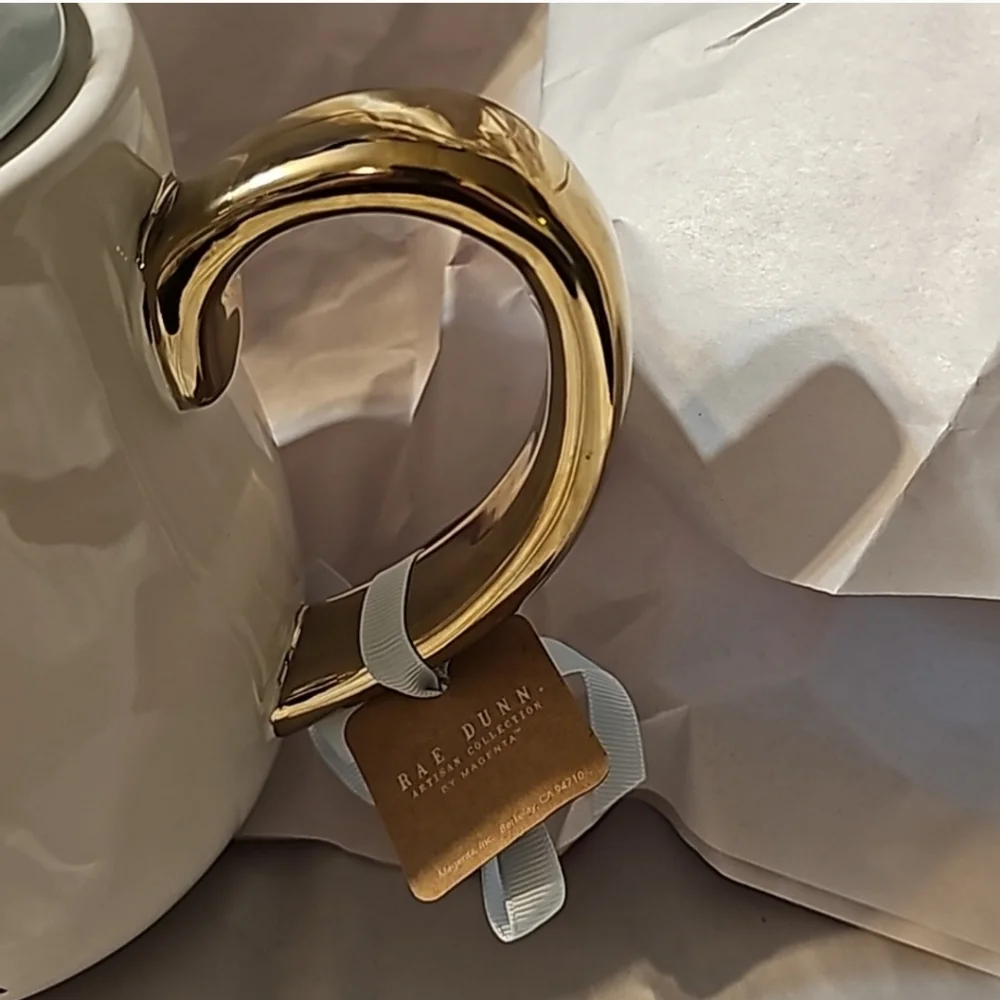 Rae Dunn Disney Cinderella Teapot Blue Lid with Gold Handle - Picture 6 of 9